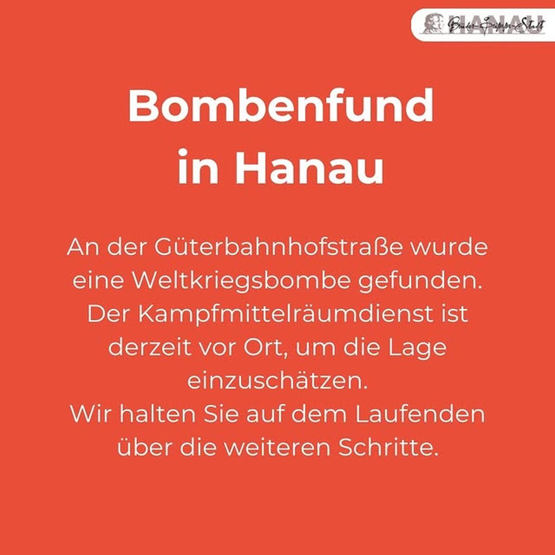Hanau: Weltkriegsbombe am Güterbahnhof gefunden