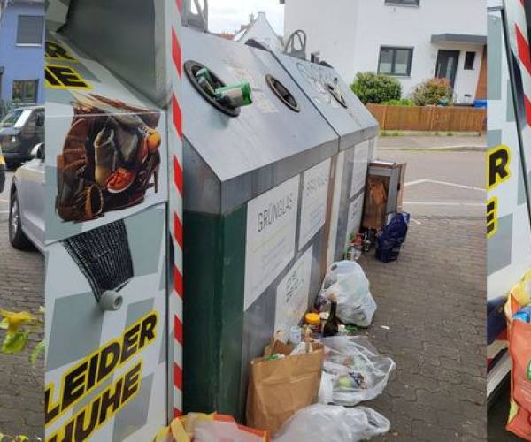 Hanau: Überfüllte Glas-Container ärgern VORSPRUNG-Leserin
