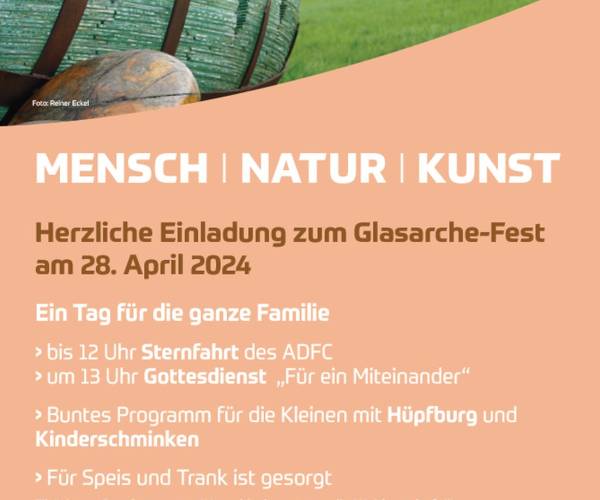 Mensch – Natur – Kunst: Glasarche-Fest an der Hohen Straße