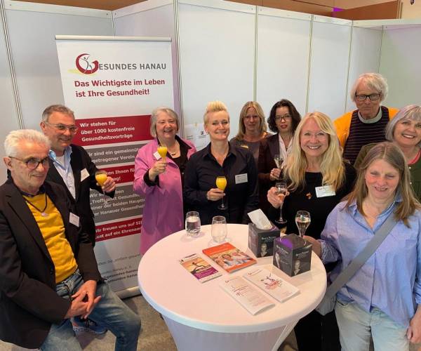 Mitgliedertreffen von "Gesundes Hanau" bei Gesundheitsmesse