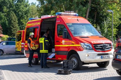 Größerer Waldbrand in Hanau-Großauheim