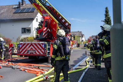 Dachstuhlbrand in Mühlheim am Main
