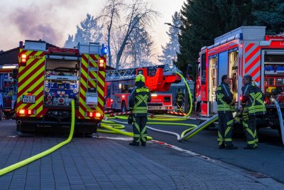 Dachstuhlbrand in Neuberg-Ravolzhausen