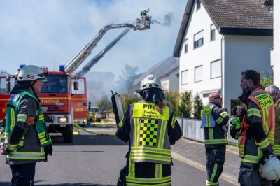Dachstuhlbrand in Mühlheim am Main