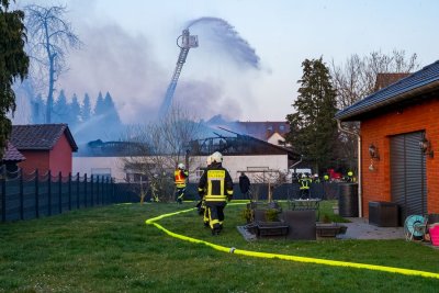 Dachstuhlbrand in Neuberg-Ravolzhausen