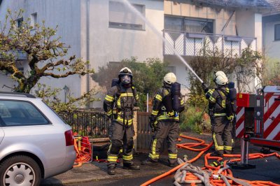 Dachstuhlbrand in Mühlheim am Main