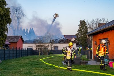 Dachstuhlbrand in Neuberg-Ravolzhausen