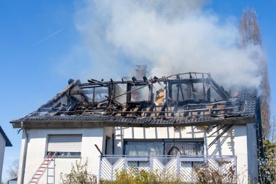 Dachstuhlbrand in Mühlheim am Main