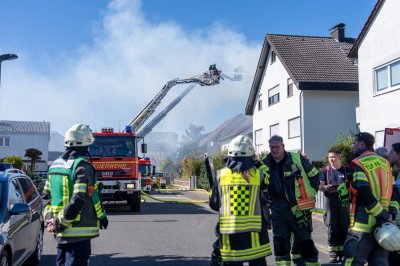 Dachstuhlbrand in Mühlheim am Main