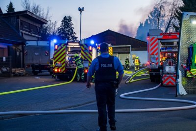 Dachstuhlbrand in Neuberg-Ravolzhausen
