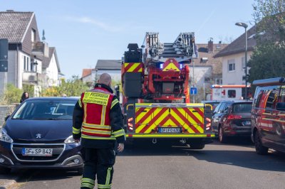 Dachstuhlbrand in Mühlheim am Main
