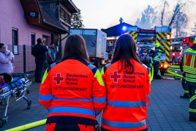 Dachstuhlbrand in Neuberg-Ravolzhausen