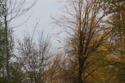 Waldbrand – Hubschrauber ortet Flammen aus der Luft